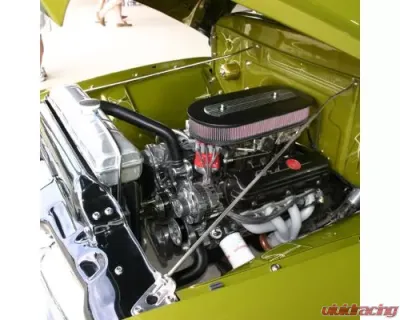 Billet Specialties Black Adonized Tru Trac Serpentine System with A/C & Power Steering Small Block Ford - BLK13600