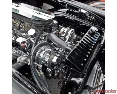 Billet Specialties Black Anodized Premium Tru Trac Serpentine System with Billet Alternator, A/C & Power Steering FE Ford - BLK14700PA