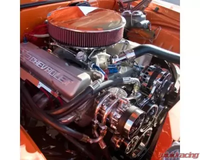 Billet Specialties Polished Tru Trac Serpentine System with Power Steering Small Block Chevrolet - 13225