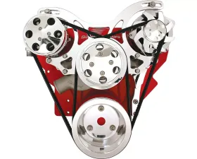 Billet Specialties V-Trac Pulley System No Power Steering w/ AC Small Block Chevrolet