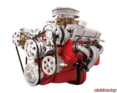 Billet Specialties V-Trac Pulley System w/ Power Steering & AC Small Block Chevrolet - V3220