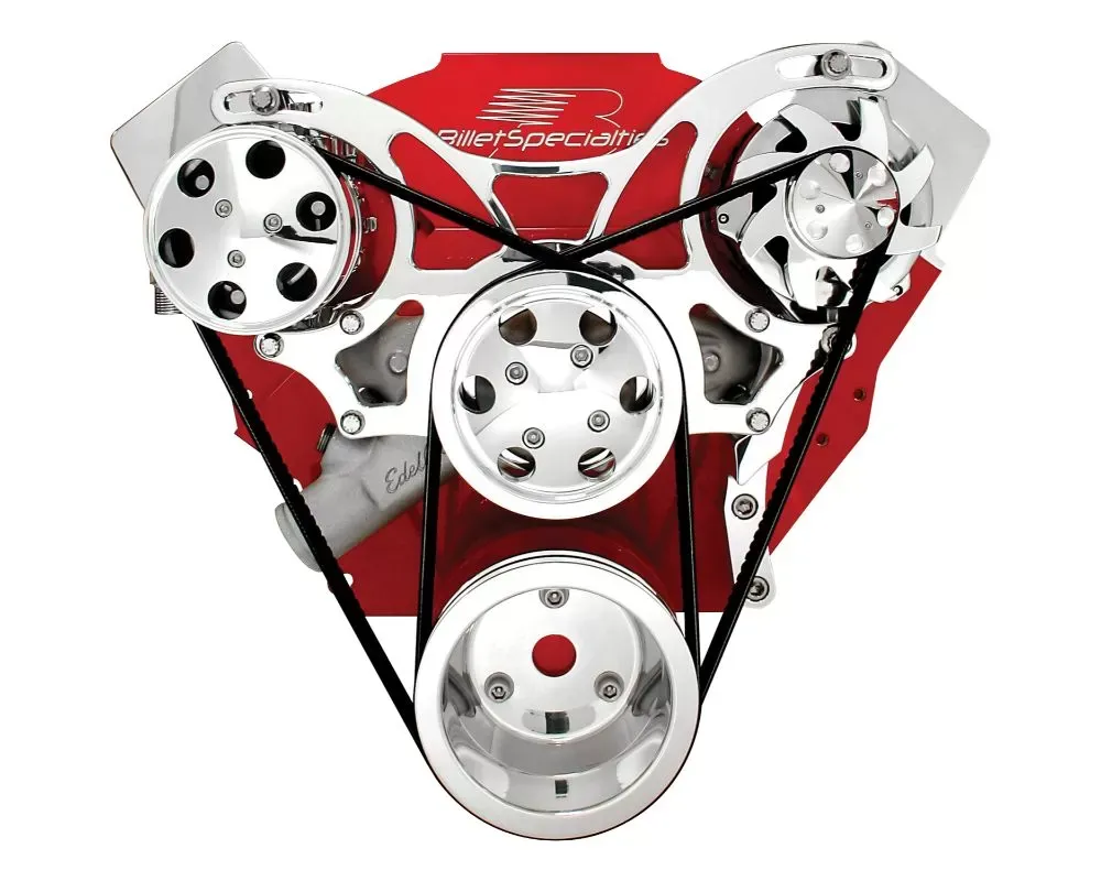 Billet Specialties V-Trac Pulley System No Power Steering w/ AC Big Block Chevrolet - V4120