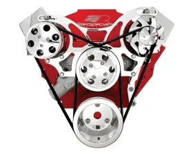 Billet Specialties V-Trac Pulley System No Power Steering w/ AC Big Block Chevrolet