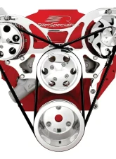 Billet Specialties V-Trac Pulley System No Power Steering w/ AC Big Block Chevrolet                                     - V4120 - Image 4