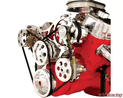 Billet Specialties V-Trac Pulley System w/ Power Steering & AC Big Block Chevrolet - V4220