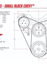 Billet Specialties V-Trac Pulley System w/ Power Steering & AC Small Block Chevrolet                                     - V3220 - Image 5