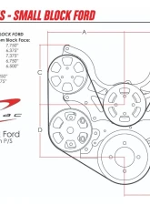 Billet Specialties Black Adonized Tru Trac Serpentine System with A/C & Power Steering Small Block Ford                                     - BLK13600 - Image 7
