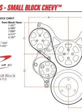 Billet Specialties Premium Tru Trac Serpentine System with AC & PS Powermaster Alternator Polished Small Block Chevrolet                                     - 13220P - Image 2