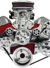 Billet Specialties Premium Tru Trac Serpentine System no AC with PS Billet Alternator Polished 348 | 409 Chevrolet                                     - 14405PA - Image 2