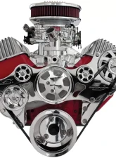 Billet Specialties Premium Tru Trac Serpentine System no AC & PS Billet Alternator Polished 348 | 409 Chevrolet                                     - 14425A - Image 2