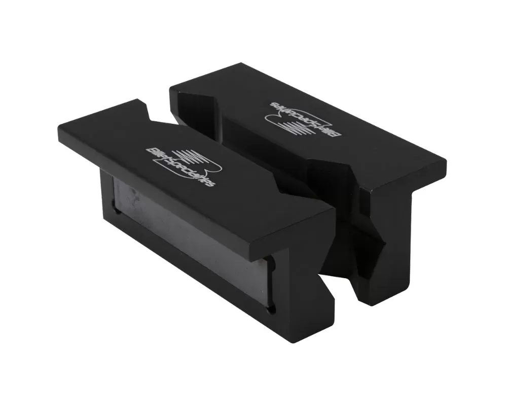 Billet Specialties Aluminum Vise Jaw Inserts Black - 77906