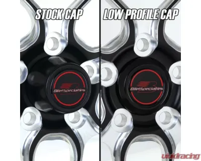 Billet Specialties Low Profile Center Cap 1.375" Tall Black - 999085B