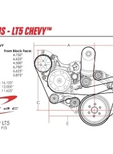 Billet Specialties Tru Trac Serpentine System LT5 Black                                     - BLK13570 - Image 4