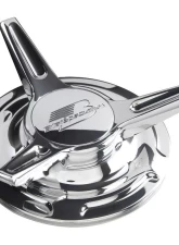 Billet Specialties Palmdale Wheels 7 Slot Flat Spinner Center Caps (Pair)                                     - CAP5FS - Image 2
