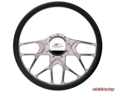 Billet Specialties 15.5" Redline 1/2 Wrap Steering Wheel - Polished - 34107