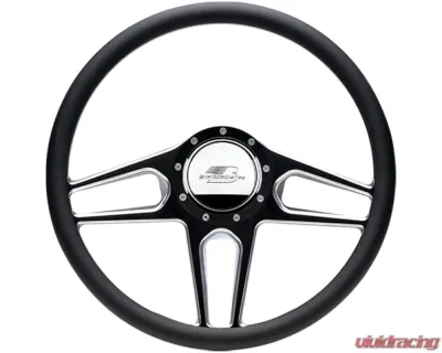 Billet Specialties 15.5" TEC 5 1/2 Wrap Steering Wheel - Contrast Cut - BC34051