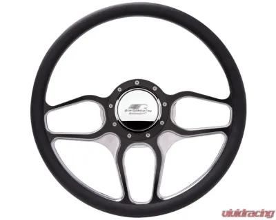 Billet Specialties 15.5" WIN Lite 1/2 Wrap Steering Wheel - Contrast Cut - BC34102