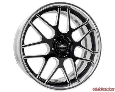 Billet Specialties TEC 7 22x10 25 Offset Black Contrast Cut Wheel - TS07BC221X8365