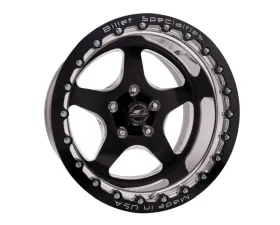 Billet Specialties Single Bead Lock Cheyenne Wheel 17x11 Black Anodized