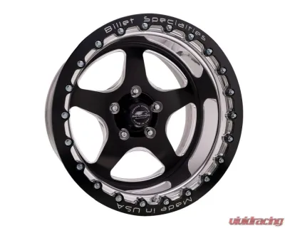 Billet Specialties Single Bead Lock Cheyenne Wheel 15x14 Black Anodized - AMCB20SB514