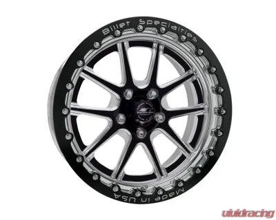Billet Specialties Single Bead Lock Dynamic LT Wheel 17x9.5 5-Lug Black Anodized - AMCB83SB795