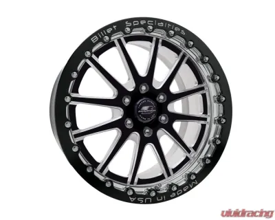 Billet Specialties Single Bead Lock Dynamic LT Wheel 17x11 6-Lug Black Anodized - AMCB86SB711