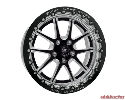 Billet Specialties Single Bead Lock Dynamic Wheel 15x9 Black Anodized AMCB80SB590 - AMCB80SB590