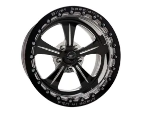 Billet Specialties Single Bead Lock Fineline Wheel 17x11 Black Anodized