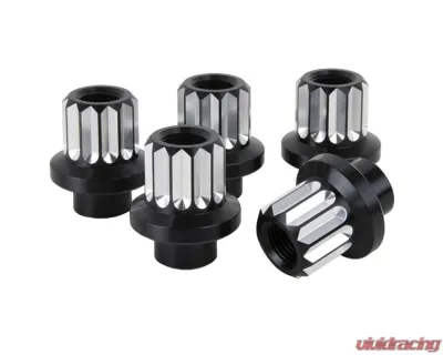 Billet Specialties Mag Shank Style 5PK Billet Aluminum Race Lug Nuts - M12-1.5 x 1/2 .684" Diameter - LNRMS121550