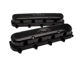 Billet Specialties Black LT Modular Ribbed Valve Cover Pair