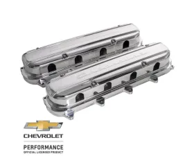 Billet Specialties Polished LT Script Valve Cover Pair