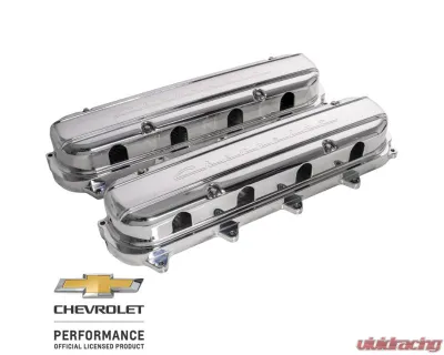 Billet Specialties Polished LT Script Valve Cover Pair - P95580