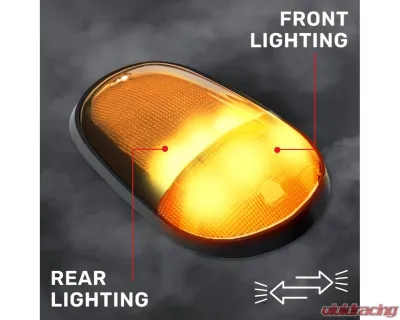 Recon Truck Accessories 5 Piece Cab Roof Light Set 2-Way Front & Rear Facing Ultra High-Power LEDs Multiple Lens & Colors Dodge RAM Heavy-Duty 2500 | 3500 2003-2018 - 264146BKHPAM