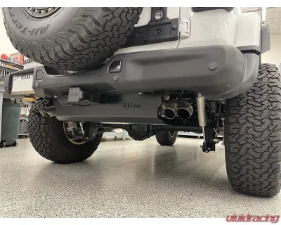 Rock Hard 4x4 Aluminum Muffler Skid Plate for 392 HEMI Jeep Wrangler JL 2/4DR 2018+ - RH-90545