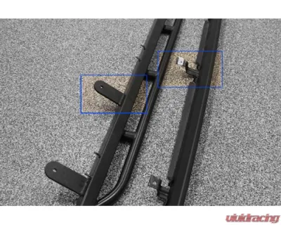 Rock Hard 4x4 RHX Series Tube Slider Rocker Guards with Flat Step for Jeep Wrangler JK 2DR 2007-2018 - RH-6022