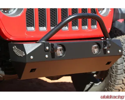 Rock Hard 4x4 Aluminum Patriot Series Mid-Width Front Bumper for Jeep Wrangler JL | Gladiator JT 2018+ - RH-90249