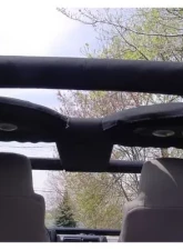 Rockhard 4x4 Black Straight Across The Rear Bar Padding Kit Jeep Wrangler YJ 1987-2006                                     - RH-1002-RP - Image 2