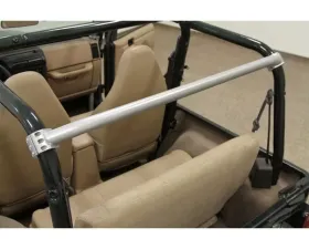 Rockhard 4x4 Unpainted Straight Across Rear Bar Jeep Wrangler YJ 1992-1995