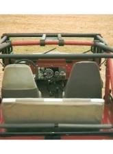 Rockhard 4x4 Unpainted Family Style Rear Side Bars w/ Straight Across Rear Bar Jeep CJ5 1955-1978                                     - RH-1006-A - Image 2