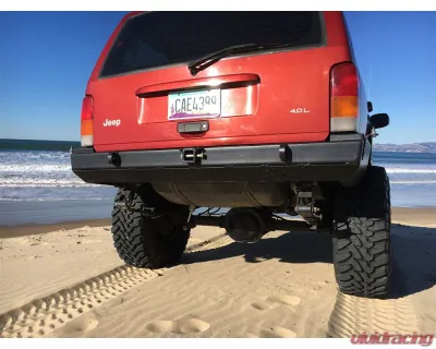 Rock Hard 4x4 Patriot Series Rear Bumper for Bushwacker Flat Flares Jeep Cherokee XJ 1984-2001 - RH-1013-E