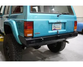 Rock Hard 4x4 Patriot Series Rear Bumper for Bushwacker Flat Flares Jeep Cherokee XJ 1984-2001