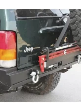 Rockhard 4x4 Bushwacker Pocket Flares Patriot Series Rear Bumper w/ Tire Carrier Jeep Cherokee XJ 1984-2001                                     - RH-1013-B - Image 2