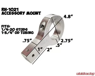Rockhard 4x4 Sport Cages Unpainted 1-3/4" 5-Way Accessory Mount Bracket - RH-1021