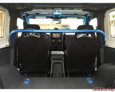Rockhard 4x4 Unpainted Front Seat Harness Bar Jeep Wrangler JK 2-Door 2007-2018 - RH-1030-SFH2