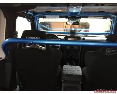 Rockhard 4x4 Unpainted Front Seat Harness Bar Jeep Wrangler JK 2-Door 2007-2018 - RH-1030-SFH2