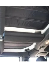 Rockhard 4x4 Black Overhead T-Section Padding Kit Jeep Wrangler JK 2/4-Door 2007-2018                                     - RH-1030-TP - Image 6