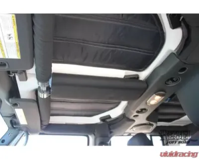 Rockhard 4x4 Black Overhead T-Section Padding Kit Jeep Wrangler JK 2/4-Door 2007-2018 - RH-1030-TP