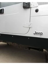 Rockhard 4x4 Black Patriot Series Rocker Guards W/O Tube Sliders Jeep Wrangler TJ 1997-2006                                     - RH-3001-C - Image 2