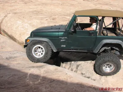 Rock Hard 4x4 Patriot Series Rocker Guards w/ Tube Sliders - Raw Finish for Jeep Wrangler TJ 1997-2006 - RH-3001-S