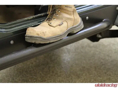 Rock Hard 4x4 Patriot Series Rocker Guards w/ Tube Sliders - Raw Finish for Jeep Wrangler TJ 1997-2006 - RH-3001-S
